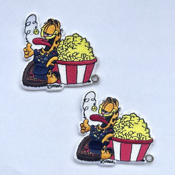 Vintage 2000's Cub Scouts - Garfield Popcorn Movie Patches 2 Pieces - Picture 1 of 2